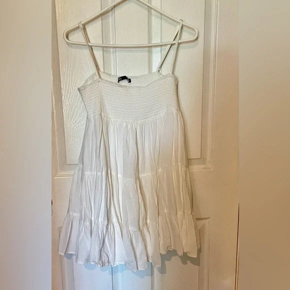 Zara White Smocked Sundress - Picture 2 of 4